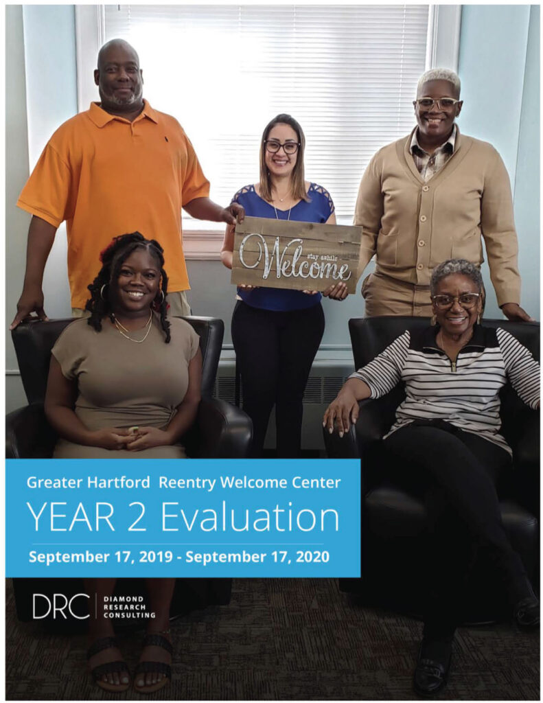 Cover for Greater Hartford Reentry Welcome Center year 2 Evaluation Report